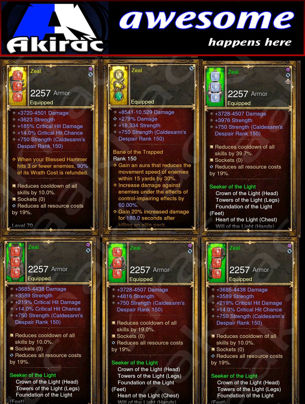 Diablo 3 Immortal v1 Light Crusader Modded Set for Rift 150 Zeal Diablo 3 Mods ROS Seasonal and Non Seasonal Save Mod - Modded Items and Gear - Hacks - Cheats - Trainers for Playstation 4 - Playstation 5 - Nintendo Switch - Xbox One