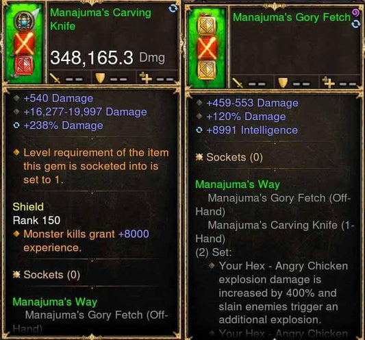 Manajumas 348k Actual DPS Combo Diablo 3 Mods ROS Seasonal and Non Seasonal Save Mod - Modded Items and Gear - Hacks - Cheats - Trainers for Playstation 4 - Playstation 5 - Nintendo Switch - Xbox One