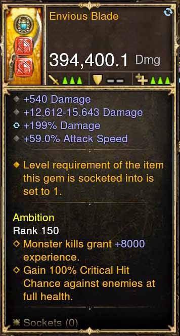 Envious Blade 394k Modded Weapon Diablo 3 Mods ROS Seasonal and Non Seasonal Save Mod - Modded Items and Gear - Hacks - Cheats - Trainers for Playstation 4 - Playstation 5 - Nintendo Switch - Xbox One
