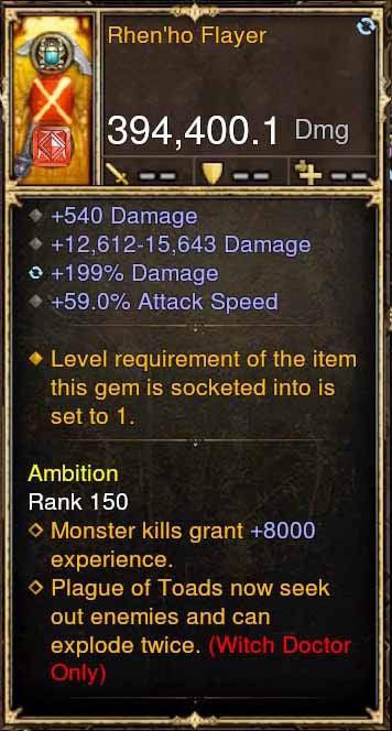 Rhen'ho Flayer 394k Modded Weapon Diablo 3 Mods ROS Seasonal and Non Seasonal Save Mod - Modded Items and Gear - Hacks - Cheats - Trainers for Playstation 4 - Playstation 5 - Nintendo Switch - Xbox One