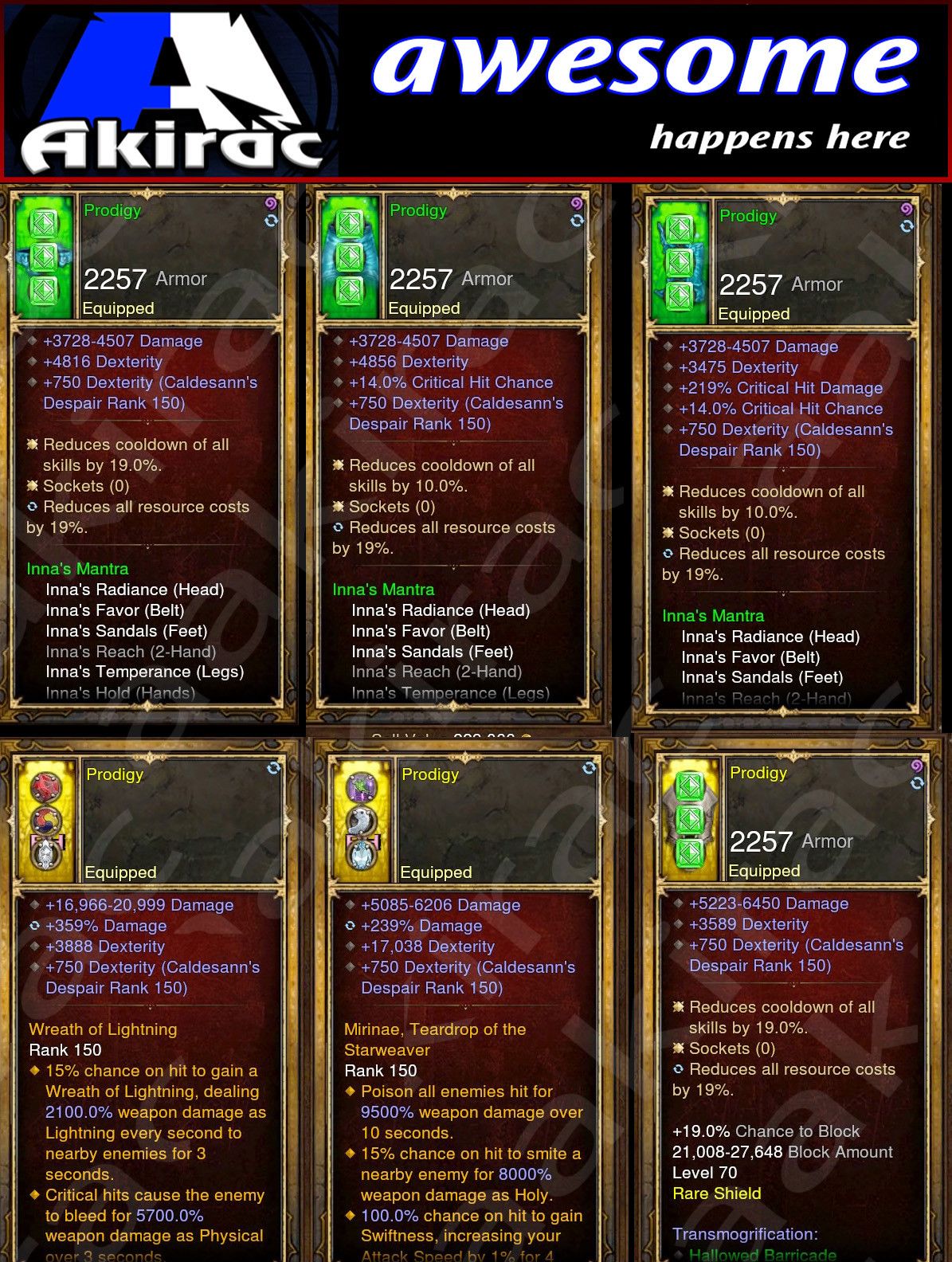 Diablo 3 Immortal v1 Inna's Monk Modded Set for Rift 150 Prodigy Diablo 3 Mods ROS Seasonal and Non Seasonal Save Mod - Modded Items and Gear - Hacks - Cheats - Trainers for Playstation 4 - Playstation 5 - Nintendo Switch - Xbox One
