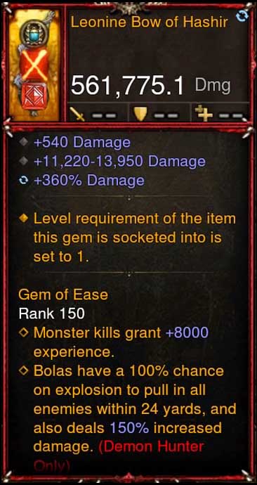 [Primal Ancient] 561k Actual DPS 2.6.9 Leonine Bow of Hasir Diablo 3 Mods ROS Seasonal and Non Seasonal Save Mod - Modded Items and Gear - Hacks - Cheats - Trainers for Playstation 4 - Playstation 5 - Nintendo Switch - Xbox One