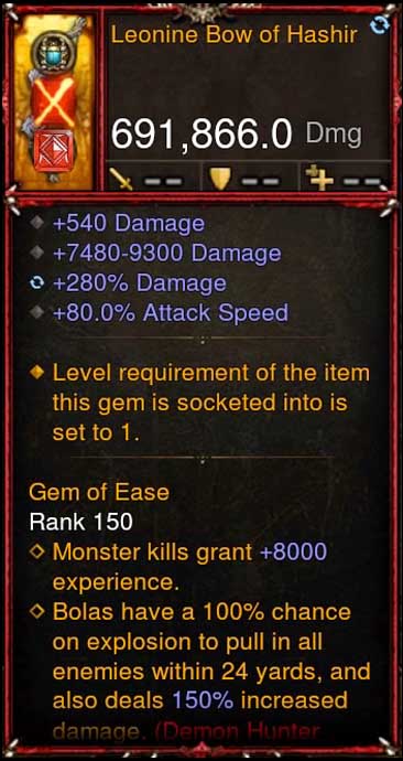 [Primal Ancient] 691k DPS 2.6.9 Leonine Bow of Hasir Diablo 3 Mods ROS Seasonal and Non Seasonal Save Mod - Modded Items and Gear - Hacks - Cheats - Trainers for Playstation 4 - Playstation 5 - Nintendo Switch - Xbox One