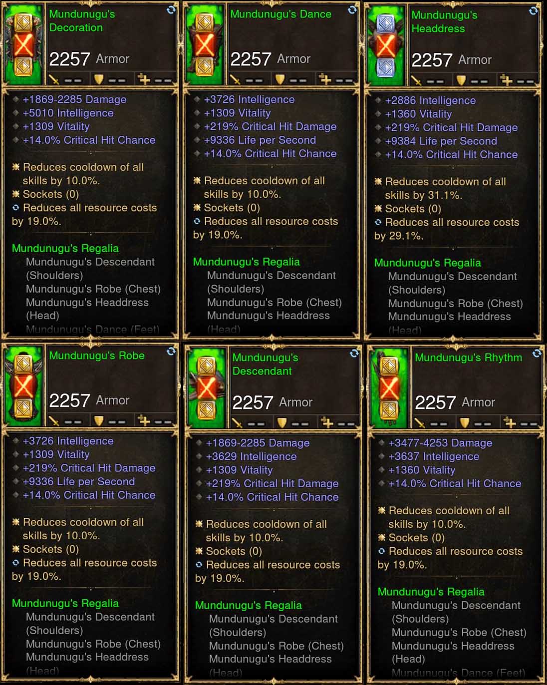 6x Piece Patch 2.6.8 Mundunugu Witch Doctor Set Diablo 3 Mods ROS Seasonal and Non Seasonal Save Mod - Modded Items and Gear - Hacks - Cheats - Trainers for Playstation 4 - Playstation 5 - Nintendo Switch - Xbox One