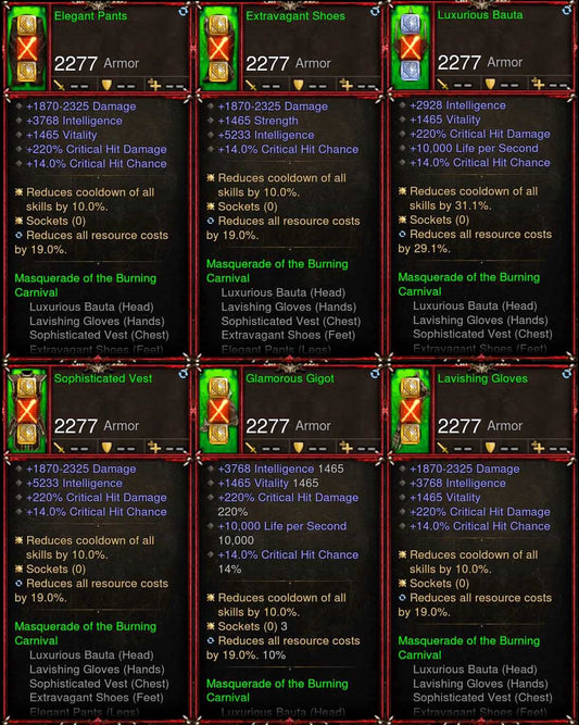 [Primal Ancient] 6x Piece Patch 2.6.9 Masquerade Necromancer Set Diablo 3 Mods ROS Seasonal and Non Seasonal Save Mod - Modded Items and Gear - Hacks - Cheats - Trainers for Playstation 4 - Playstation 5 - Nintendo Switch - Xbox One