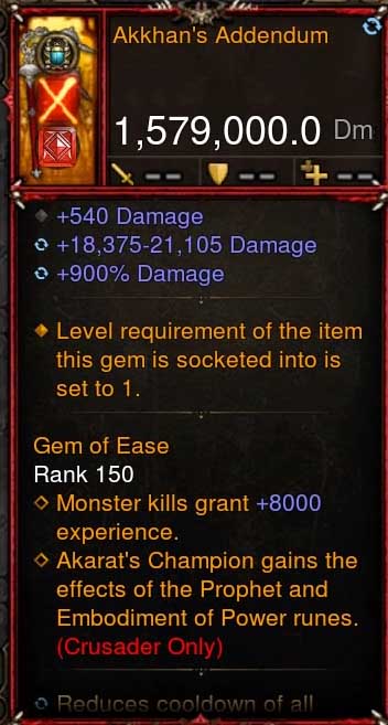 [Primal-Ethereal Infused] 1,579,000 DPS Acutal DPS Weapon AKKHANS ADDENDUM Diablo 3 Mods ROS Seasonal and Non Seasonal Save Mod - Modded Items and Gear - Hacks - Cheats - Trainers for Playstation 4 - Playstation 5 - Nintendo Switch - Xbox One