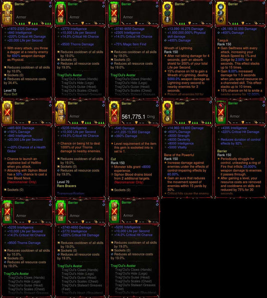 Seasonal [Primal Ancient] [Quad DPS] Diablo 3 IMv5 Tragouls Necromancer Set Barrier W1 Diablo 3 Mods ROS Seasonal and Non Seasonal Save Mod - Modded Items and Gear - Hacks - Cheats - Trainers for Playstation 4 - Playstation 5 - Nintendo Switch - Xbox One