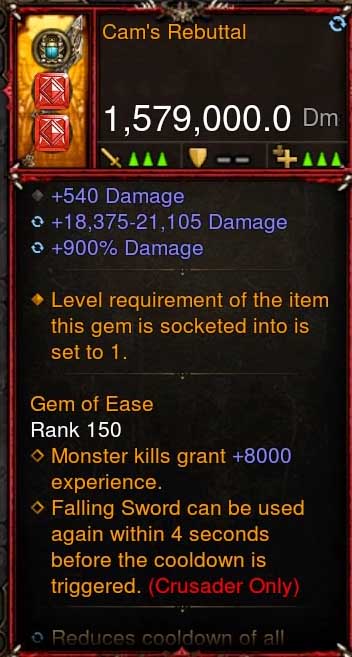 [Primal-Ethereal Infused] 1,579,000 DPS Acutal DPS Weapon CAMS REBUTTAL - Diablo 3 Mods Store - Seasonal and non-seasonal - Modded Items and Gear for PlayStation 4, PlayStation 5, Nintendo Switch, and Xbox One