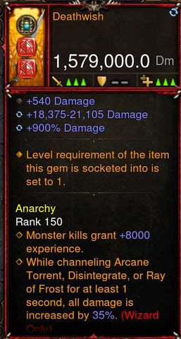 [Primal-Ethereal Infused] 1,579,000 DPS Acutal DPS Weapon DEATHWISH-Weapon-Diablo 3 Mods ROS-Akirac Diablo 3 Mods Seasonal and Non Seasonal Save Mod - Modded Items and Sets Hacks - Cheats - Trainer - Editor for Playstation 4-Playstation 5-Nintendo Switch-Xbox One