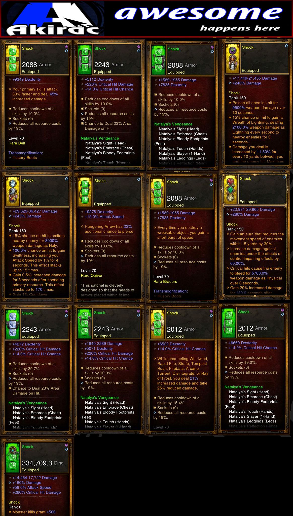 Shock v1 Natalya's Demon Hunter Set for Rift Climbing Diablo 3 Mods ROS Seasonal and Non Seasonal Save Mod - Modded Items and Gear - Hacks - Cheats - Trainers for Playstation 4 - Playstation 5 - Nintendo Switch - Xbox One