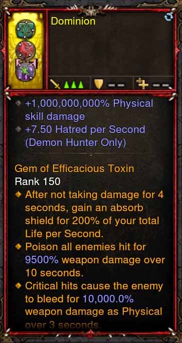 [Primal Ancient] [QUAD DPS] Dominion 10000000% Level 1 Resource Efficient 89% Ring Demon Hunter Diablo 3 Mods ROS Seasonal and Non Seasonal Save Mod - Modded Items and Gear - Hacks - Cheats - Trainers for Playstation 4 - Playstation 5 - Nintendo Switch - Xbox One