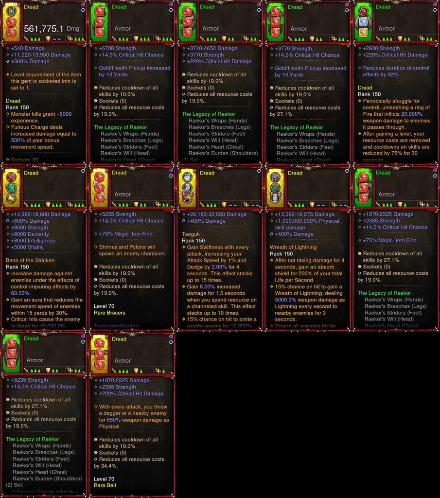 Seasonal [Primal Ancient] [Quad DPS] Diablo 3 IMv5 Raekor Barbarian Set Dread W2-Modded Sets-Diablo 3 Mods ROS-Akirac Diablo 3 Mods Seasonal and Non Seasonal Save Mod - Modded Items and Sets Hacks - Cheats - Trainer - Editor for Playstation 4-Playstation 5-Nintendo Switch-Xbox One