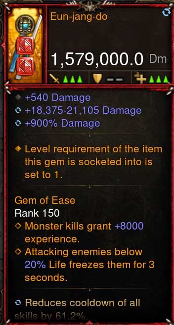 [Primal-Ethereal Infused] 1,579,000 DPS Acutal DPS Weapon EUN-JANG-DO Diablo 3 Mods ROS Seasonal and Non Seasonal Save Mod - Modded Items and Gear - Hacks - Cheats - Trainers for Playstation 4 - Playstation 5 - Nintendo Switch - Xbox One