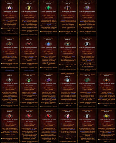 [Primal Ancient] [Quad DPS] [Ethereal-Infused] Legendary Gems (300% Damage, 27% CDR, 9k-11k Damage-Gems-Diablo 3 Mods ROS-Akirac Diablo 3 Mods Seasonal and Non Seasonal Save Mod - Modded Items and Sets Hacks - Cheats - Trainer - Editor for Playstation 4-Playstation 5-Nintendo Switch-Xbox One