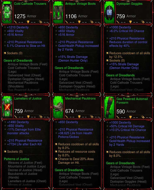 [Primal Ancient] Legit Dreadlands Demon Hunter Set 6x Pieces Diablo 3 Mods ROS Seasonal and Non Seasonal Save Mod - Modded Items and Gear - Hacks - Cheats - Trainers for Playstation 4 - Playstation 5 - Nintendo Switch - Xbox One