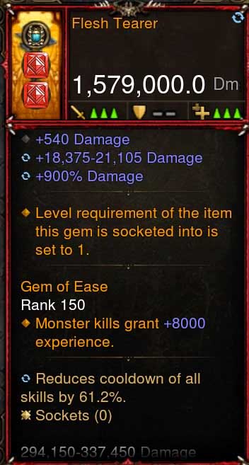 [Primal-Ethereal Infused] 1,579,000 DPS Acutal DPS Weapon FLESH TEARER Diablo 3 Mods ROS Seasonal and Non Seasonal Save Mod - Modded Items and Gear - Hacks - Cheats - Trainers for Playstation 4 - Playstation 5 - Nintendo Switch - Xbox One