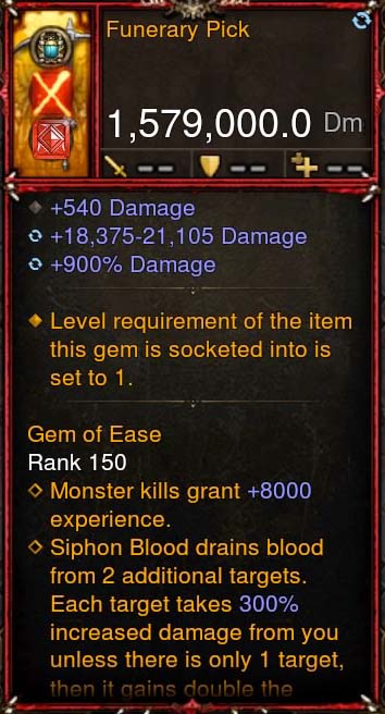 [Primal-Ethereal Infused] (2.7.4) 1,579,000 DPS Acutal DPS Weapon FUNER ARY PICK Diablo 3 Mods ROS Seasonal and Non Seasonal Save Mod - Modded Items and Gear - Hacks - Cheats - Trainers for Playstation 4 - Playstation 5 - Nintendo Switch - Xbox One