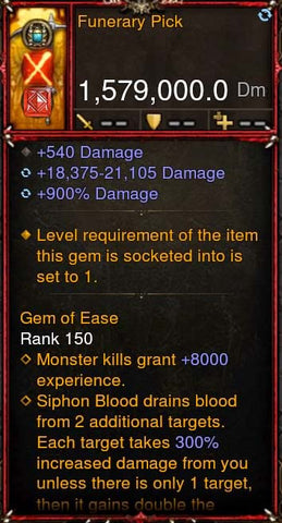 [Primal-Ethereal Infused] (2.7.4) 1,579,000 DPS Acutal DPS Weapon FUNER ARY PICK-Weapon-Diablo 3 Mods ROS-Akirac Diablo 3 Mods Seasonal and Non Seasonal Save Mod - Modded Items and Sets Hacks - Cheats - Trainer - Editor for Playstation 4-Playstation 5-Nintendo Switch-Xbox One