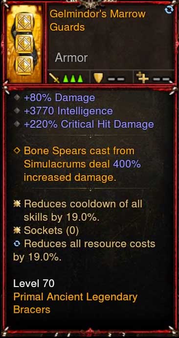 [Primal Ancient] 2.6.10 Gelmindors Marrow Necromancer Bracers Diablo 3 Mods ROS Seasonal and Non Seasonal Save Mod - Modded Items and Gear - Hacks - Cheats - Trainers for Playstation 4 - Playstation 5 - Nintendo Switch - Xbox One