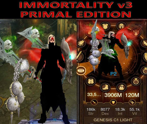 [Primal Ancient] Immortality v3 Light Crusader Genesis-Diablo 3 Mods - Playstation 4, Xbox One, Nintendo Switch