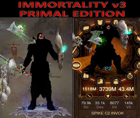 [Primal Ancient] Immortality v3 THORNS Invoker Crusader Rift 150 Spike-Diablo 3 Mods - Playstation 4, Xbox One, Nintendo Switch