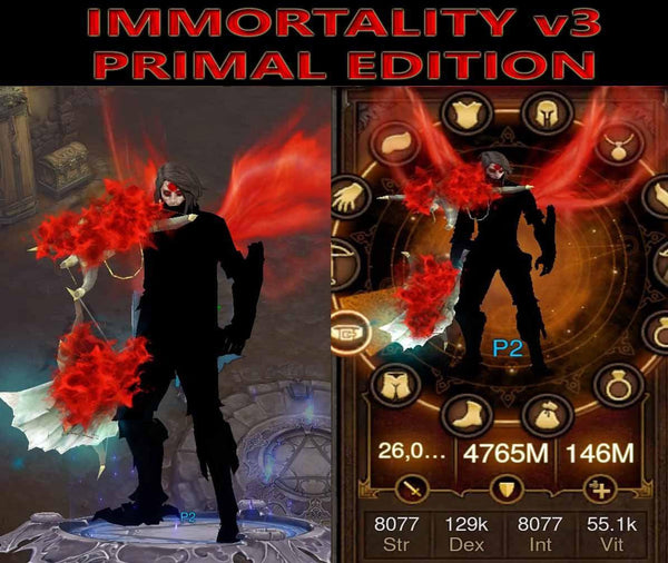 [Primal Ancient] Immortality v3 Unhallow Demon Hunter Dragon Level 1-70-Diablo 3 Mods - Playstation 4, Xbox One, Nintendo Switch