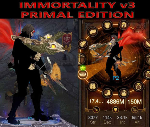[Primal Ancient] (Infinite Hatred) Immortality v3 Marauder Demon Hunter Rift 150 Swift-Diablo 3 Mods - Playstation 4, Xbox One, Nintendo Switch