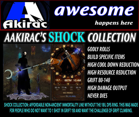 Shock v1 Innas Monk Set for Rift Climbing-Diablo 3 Mods - Playstation 4, Xbox One, Nintendo Switch