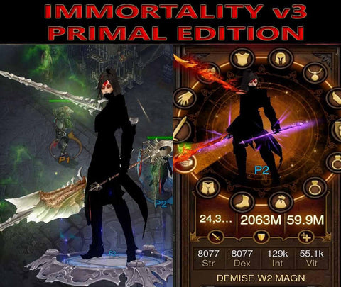 [Primal Ancient] Immortality v3 Magnum Opus Wizard Demise-Diablo 3 Mods - Playstation 4, Xbox One, Nintendo Switch