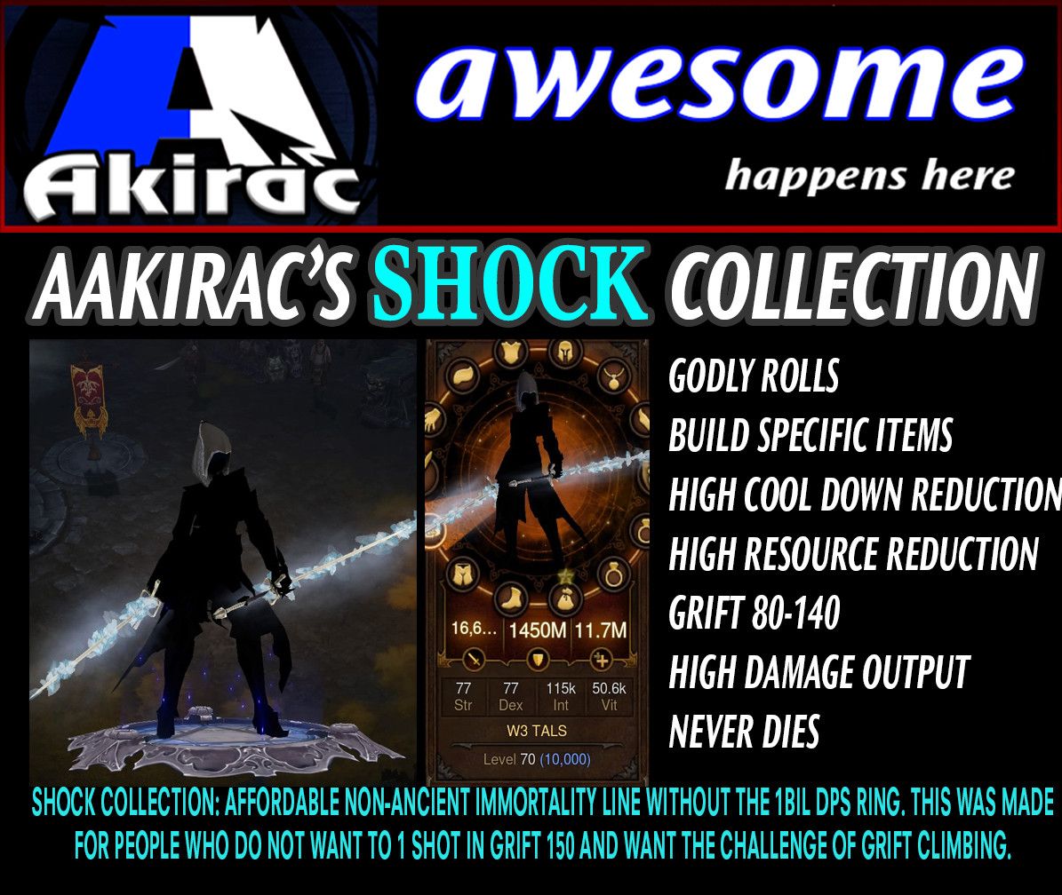 Shock v1 Tal Rasha Wizard Set for Rift Climbing Diablo 3 Mods ROS Seasonal and Non Seasonal Save Mod - Modded Items and Gear - Hacks - Cheats - Trainers for Playstation 4 - Playstation 5 - Nintendo Switch - Xbox One