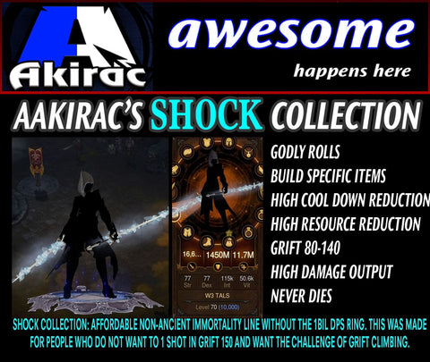 Shock v1 Tal Rasha Wizard Set for Rift Climbing-Diablo 3 Mods - Playstation 4, Xbox One, Nintendo Switch