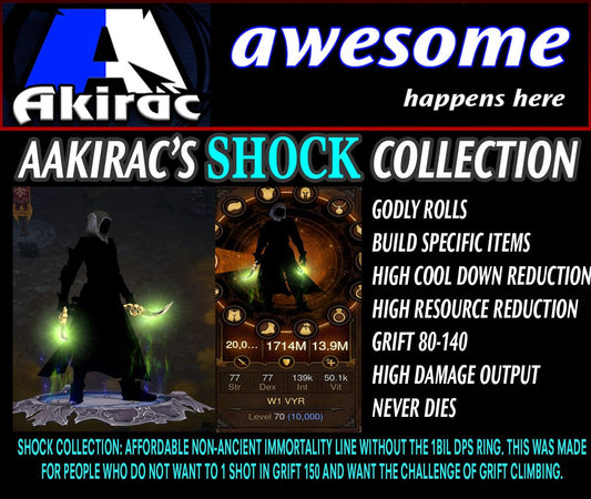 Shock v1 Delsere Wizard Set for Rift Climbing Diablo 3 Mods ROS Seasonal and Non Seasonal Save Mod - Modded Items and Gear - Hacks - Cheats - Trainers for Playstation 4 - Playstation 5 - Nintendo Switch - Xbox One