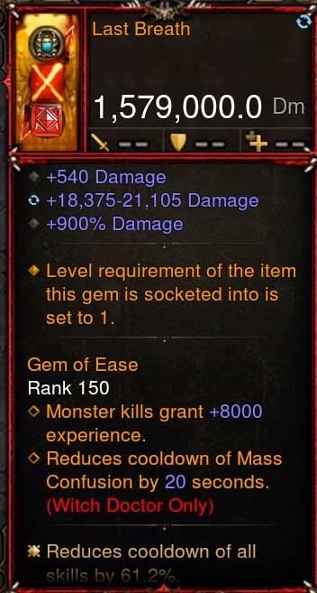 [Primal-Ethereal Infused] 1,579,000 DPS Acutal DPS Weapon LAST BREATH Diablo 3 Mods ROS Seasonal and Non Seasonal Save Mod - Modded Items and Gear - Hacks - Cheats - Trainers for Playstation 4 - Playstation 5 - Nintendo Switch - Xbox One