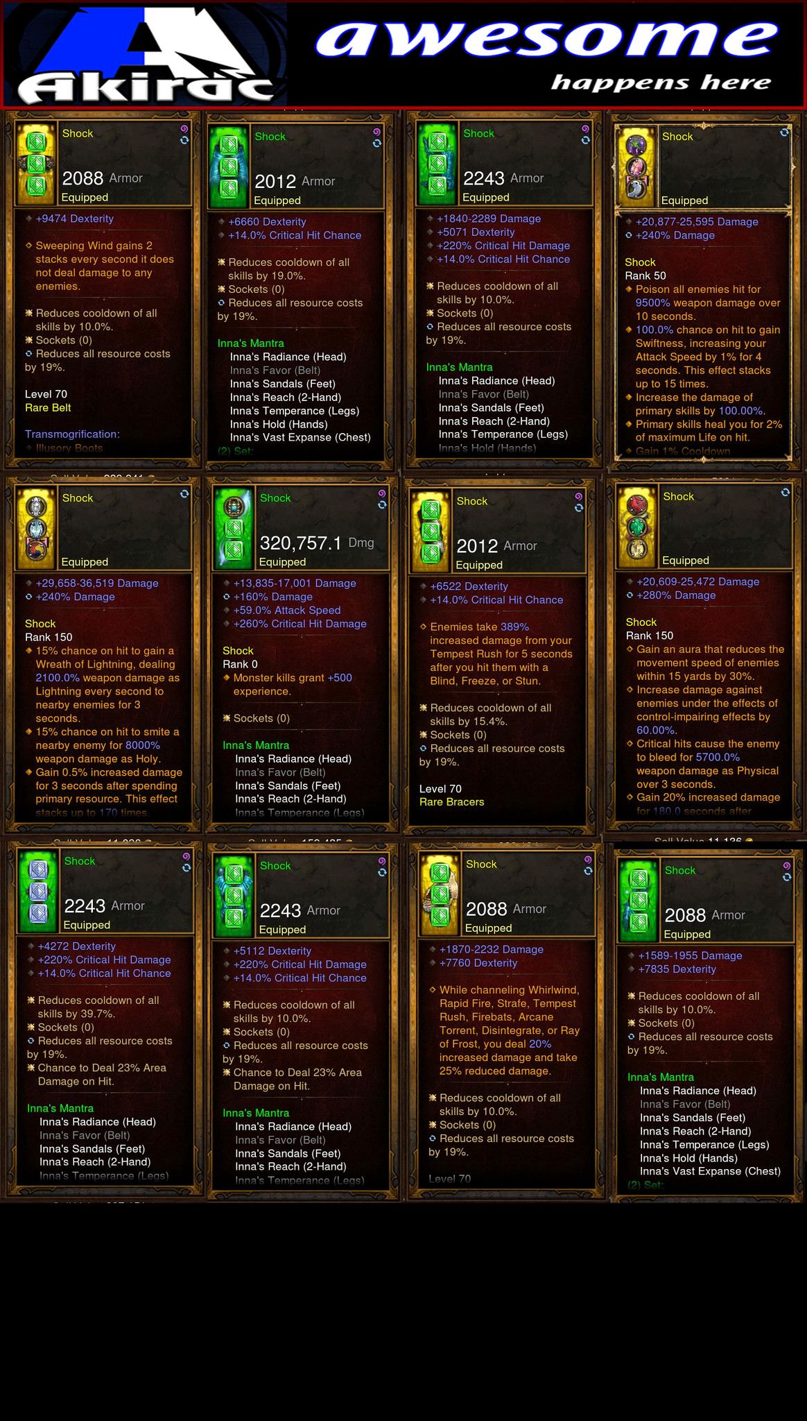 Shock v1 Innas Monk Set for Rift Climbing Diablo 3 Mods ROS Seasonal and Non Seasonal Save Mod - Modded Items and Gear - Hacks - Cheats - Trainers for Playstation 4 - Playstation 5 - Nintendo Switch - Xbox One