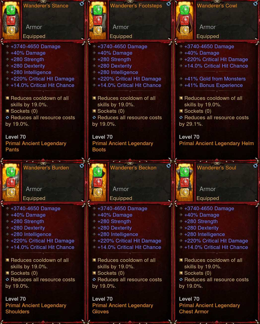 [Primal Ancient] 2.7.1 (Promo 8) Modded Dark Wanderer Set Diablo 3 Mods ROS Seasonal and Non Seasonal Save Mod - Modded Items and Gear - Hacks - Cheats - Trainers for Playstation 4 - Playstation 5 - Nintendo Switch - Xbox One