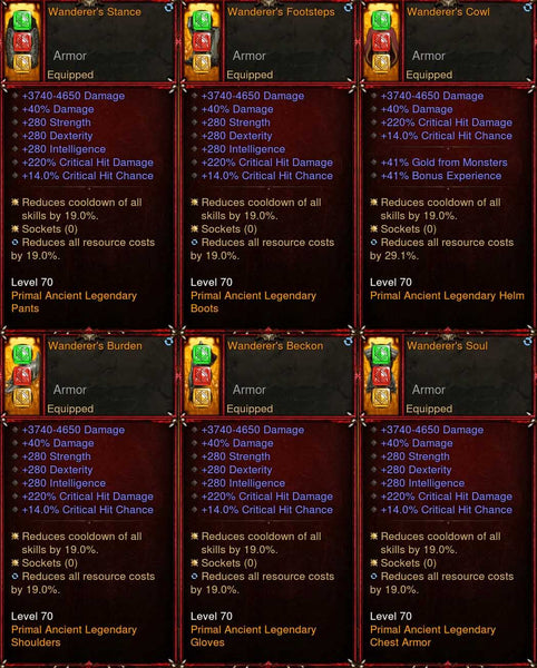 [Primal Ancient] 2.7.1 (Promo 8) Modded Dark Wanderer Set-Modded Sets-Diablo 3 Mods ROS-Akirac Diablo 3 Mods Seasonal and Non Seasonal Save Mod - Modded Items and Sets Hacks - Cheats - Trainer - Editor for Playstation 4-Playstation 5-Nintendo Switch-Xbox One