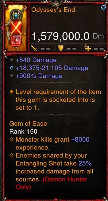 [Primal-Ethereal Infused] 1,579,000 DPS Acutal DPS Weapon ODYSSEYS END Diablo 3 Mods ROS Seasonal and Non Seasonal Save Mod - Modded Items and Gear - Hacks - Cheats - Trainers for Playstation 4 - Playstation 5 - Nintendo Switch - Xbox One