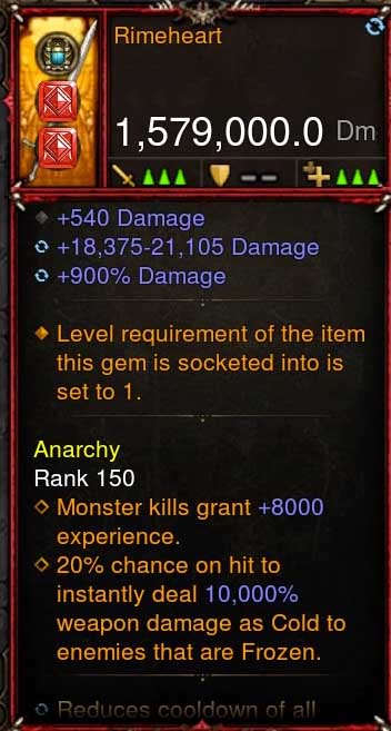 [Primal-Ethereal Infused] 1,579,000 DPS Acutal DPS Weapon RIMEHEART Diablo 3 Mods ROS Seasonal and Non Seasonal Save Mod - Modded Items and Gear - Hacks - Cheats - Trainers for Playstation 4 - Playstation 5 - Nintendo Switch - Xbox One