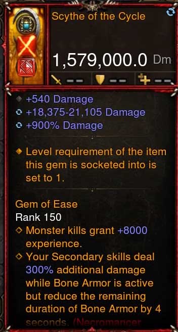 [Primal-Ethereal Infused] 1,579,000 DPS Acutal DPS Weapon SCYTHE OF THE CIRCLE Diablo 3 Mods ROS Seasonal and Non Seasonal Save Mod - Modded Items and Gear - Hacks - Cheats - Trainers for Playstation 4 - Playstation 5 - Nintendo Switch - Xbox One