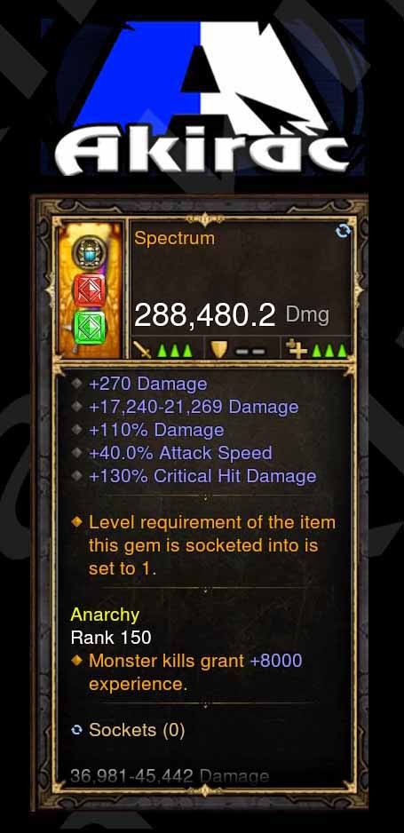 Spectrum Rainbow Sword 288k Modded Weapon Diablo 3 Mods ROS Seasonal and Non Seasonal Save Mod - Modded Items and Gear - Hacks - Cheats - Trainers for Playstation 4 - Playstation 5 - Nintendo Switch - Xbox One