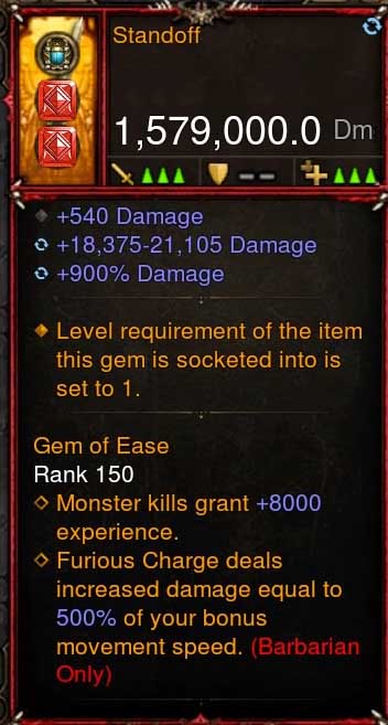 [Primal-Ethereal Infused] 1,579,000 DPS Acutal DPS Weapon STANDOFF II - Diablo 3 Mods Store - Seasonal and non-seasonal - Modded Items and Gear for PlayStation 4, PlayStation 5, Nintendo Switch, and Xbox One