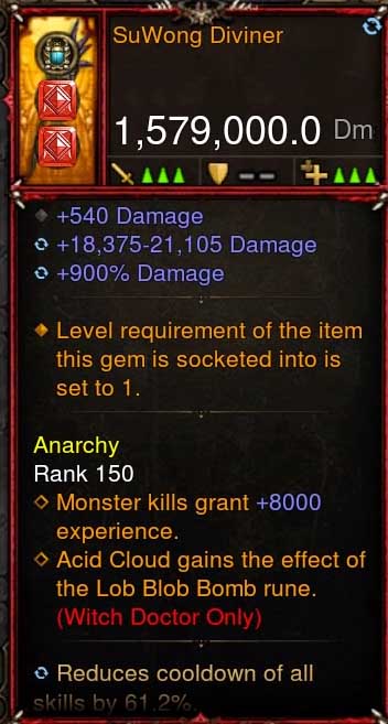 [Primal-Ethereal Infused] 1,579,000 DPS Acutal DPS Weapon SUWONG DIVINER - Diablo 3 Mods Store - Seasonal and non-seasonal - Modded Items and Gear for PlayStation 4, PlayStation 5, Nintendo Switch, and Xbox One