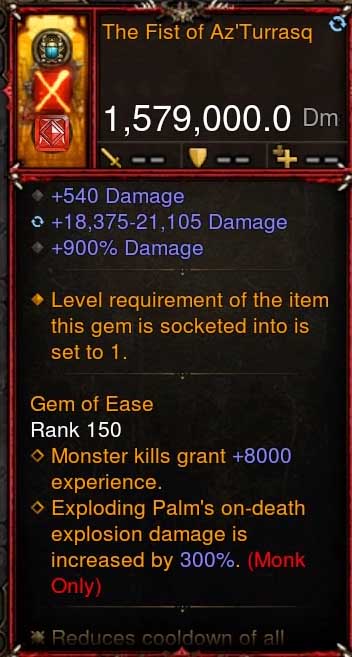 [Primal-Ethereal Infused] 1,579,000 DPS Acutal DPS Weapon THE FIRST OF AZTURRASQ Diablo 3 Mods ROS Seasonal and Non Seasonal Save Mod - Modded Items and Gear - Hacks - Cheats - Trainers for Playstation 4 - Playstation 5 - Nintendo Switch - Xbox One