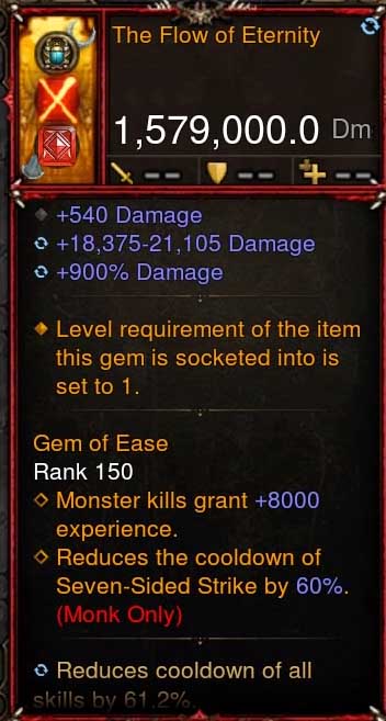 [Primal-Ethereal Infused] 1,579,000 DPS Acutal DPS Weapon THE FLOW OF ETERNITY Diablo 3 Mods ROS Seasonal and Non Seasonal Save Mod - Modded Items and Gear - Hacks - Cheats - Trainers for Playstation 4 - Playstation 5 - Nintendo Switch - Xbox One