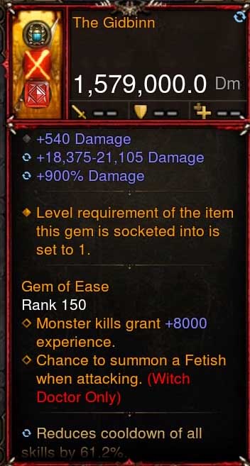 [Primal-Ethereal Infused] 1,579,000 DPS Acutal DPS Weapon THE GIDBINN Diablo 3 Mods ROS Seasonal and Non Seasonal Save Mod - Modded Items and Gear - Hacks - Cheats - Trainers for Playstation 4 - Playstation 5 - Nintendo Switch - Xbox One