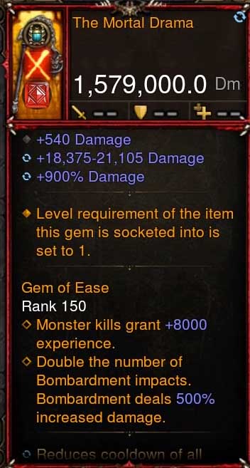 [Primal-Ethereal Infused] 1,579,000 DPS Acutal DPS Weapon THE MORTAL DRAMA II Diablo 3 Mods ROS Seasonal and Non Seasonal Save Mod - Modded Items and Gear - Hacks - Cheats - Trainers for Playstation 4 - Playstation 5 - Nintendo Switch - Xbox One