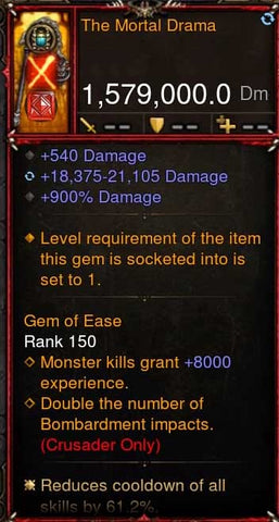 [Primal-Ethereal Infused] 1,579,000 DPS Acutal DPS Weapon THE MORTAL DRAMA-Weapon-Diablo 3 Mods ROS-Akirac Diablo 3 Mods Seasonal and Non Seasonal Save Mod - Modded Items and Sets Hacks - Cheats - Trainer - Editor for Playstation 4-Playstation 5-Nintendo Switch-Xbox One