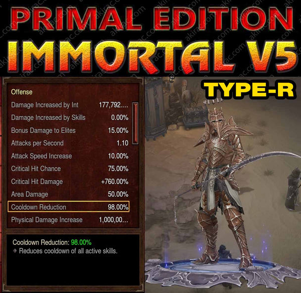 [Primal Ancient] Immortality v5 Type-R Sprig Modded Necromancer Pestilence Set-Diablo 3 Mods - Playstation 4, Xbox One, Nintendo Switch