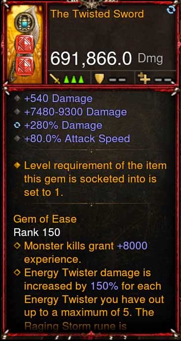 [Primal Ancient] 691k DPS 2.6.10 The Twisted Sword Diablo 3 Mods ROS Seasonal and Non Seasonal Save Mod - Modded Items and Gear - Hacks - Cheats - Trainers for Playstation 4 - Playstation 5 - Nintendo Switch - Xbox One