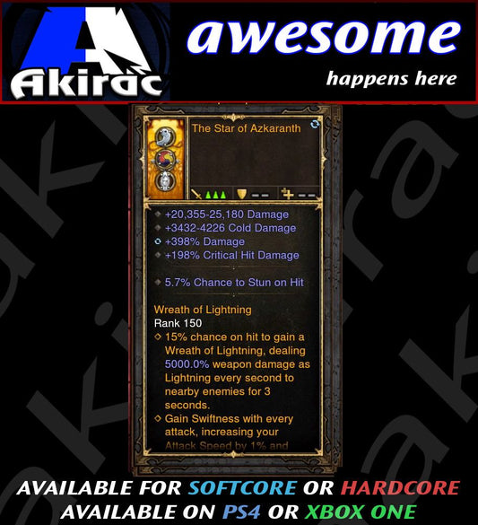 The Star of Azkaranth 398% Modded Amulet Diablo 3 Mods ROS Seasonal and Non Seasonal Save Mod - Modded Items and Gear - Hacks - Cheats - Trainers for Playstation 4 - Playstation 5 - Nintendo Switch - Xbox One